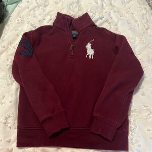 Polo Ralph Lauren Quarter Zip Large Pony Sweatshirt Sweater